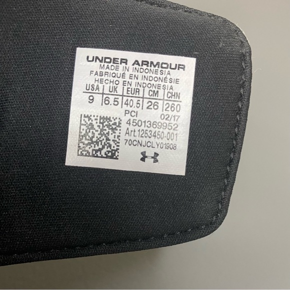 Under Armour 4D Foam Black Adjustable Slide Sandals Women’s Size 9 - Picture 11 of 12